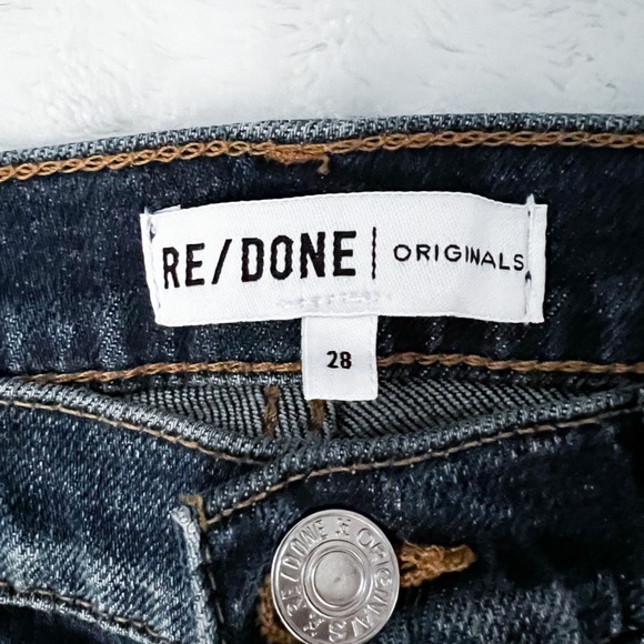 NWT- RE/DONE Originals x Revolve High Rise Ankle Crop || Style# 190-3WHRAC - Picture 7 of 14